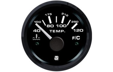 UFLEX Uitlaattemperatuurmeter Ultra Black