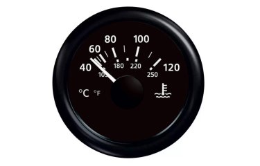 UFLEX Koelwater temperatuurmeter Ultra Black