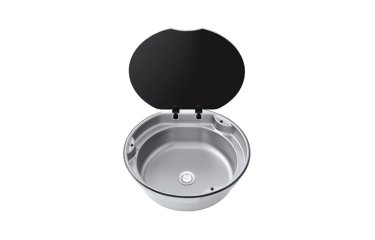 THETFORD Basic line ronde wasbak met afdekplaat